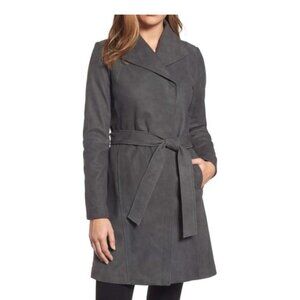 Elie Tahari Jacqueline Leather Coat (Size M)